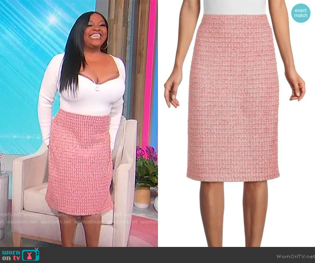 St. John Tweed Pencil Skirt worn by Sherri Shepherd on Sherri