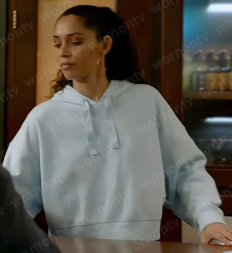 Stella's light blue hoodie on Chicago Fire