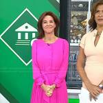 Stephanie Ruhle’s pink pleated dress on Today