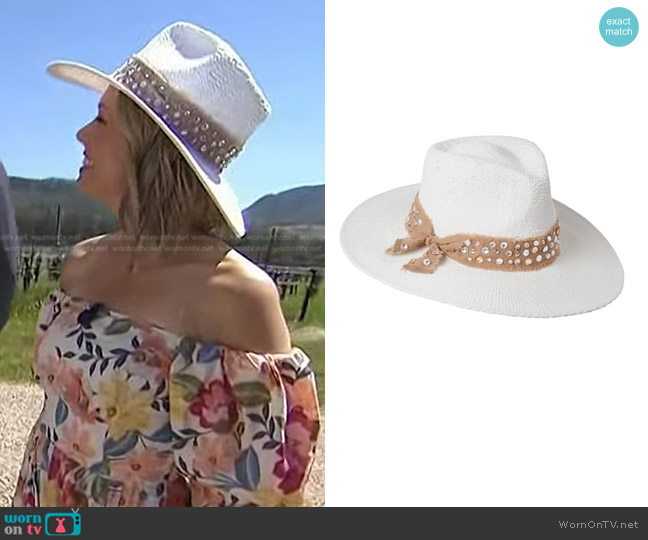 Summerful Amalfi Fedora Hat worn by Dylan Dreyer on Today