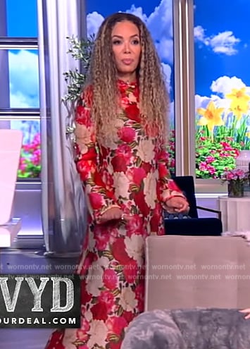 Sunny’s floral print maxi dress on The View