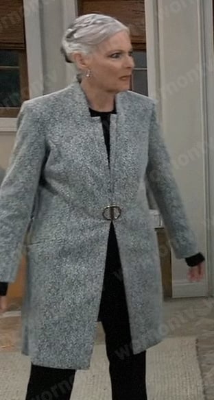 Tracy’s grey jacket on General Hospital