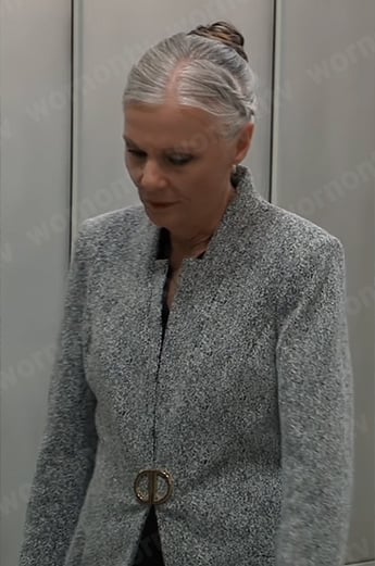 Tracy’s grey jacket on General Hospital