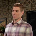 Tripp’s lilac plaid shirt on Days of our Lives