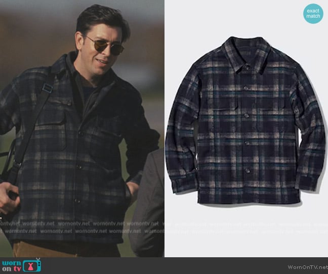 Uni Qlo Over Shirt Jacket worn by Nicholas Braun (Nicholas Braun) on Succession