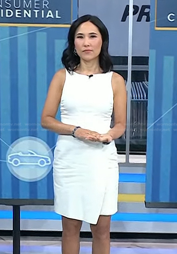 Vicky’s white sleeveless dress on Today