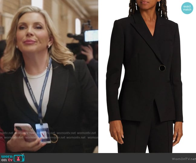 Cinq a Sept Charlize Dickey Tailored Jacket worn by June Raphael (June Raphael) on Abbott Elementary