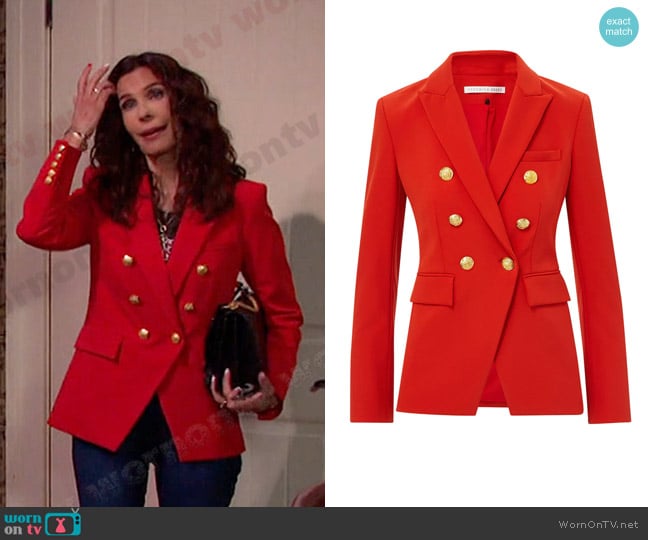 Veronica Beard Miller Dickey Jacket worn by Hope Williams (Kristian Alfonso) on Days of our Lives