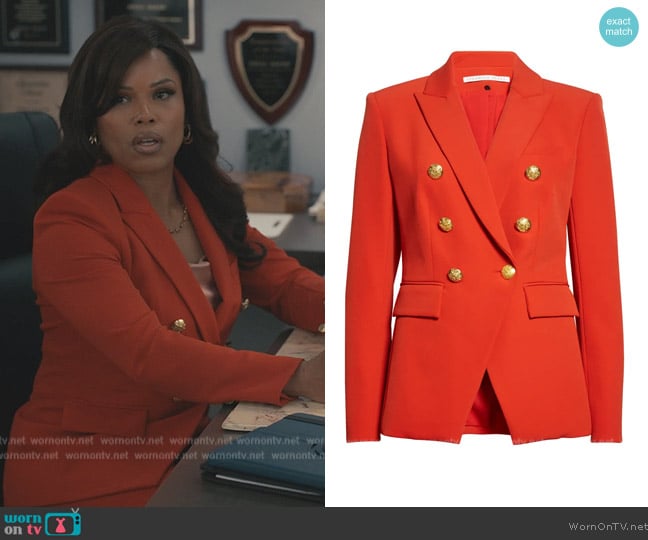 Veronica Beard Miller Dickey Double-Breasted Blazer