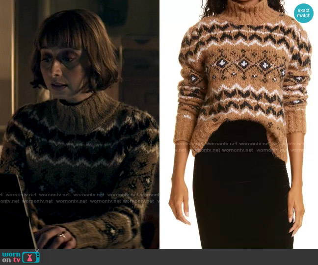 Veronica Beard Chiana Sweater worn by Chrissy Beppo (Sofia Hasmik) on Superman and Lois