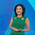 Vicky’s green cutout jumpsuit on Today