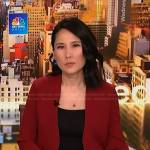 Vicky’s red cardigan on NBC News Daily