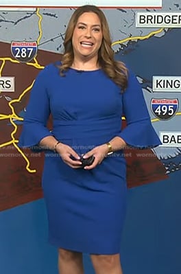 Violeta Yas’s blue bell sleeve dress on Today