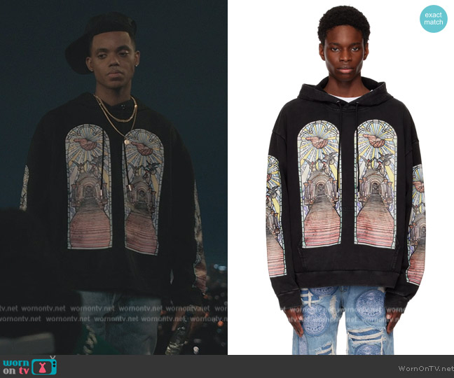 Who Decides War by Mrdr Brvdo Black The Door Hoodie worn by Will Smith (Jabari Banks) on Bel-Air