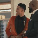 Will’s orange velvet tuxedo blazer on Bel-Air