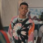 Will’s tie dye print sweatshirt on Bel-Air