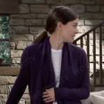 Willow’s purple cardigan on General Hospital