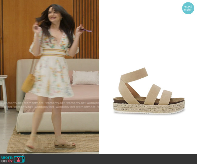 Yoki Shoes Chiara-10 Espadrille Sandals worn by Gwen (Katie Stevens) on Fantasy Island