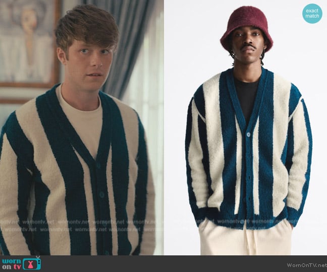 Zara Vertical Striped Cardigan worn by Tyler Barnhardt (Tyler Barnhardt) on Bel-Air