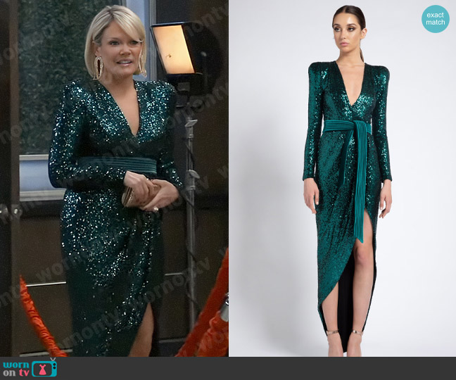 Zhivago Lolas Gown worn by Ava Jerome (Maura West) on General Hospital