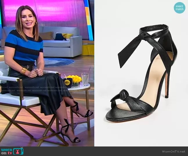 Alexandre Birman Clarita Sandals worn by Rebecca Jarvis on Good Morning America