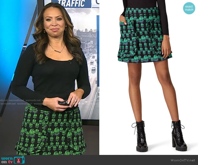 Anna Sui Mod Rosette Skirt worn by Adelle Caballero on Today