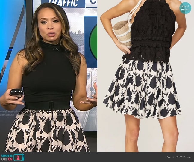 Area Stars Leaf Skirt worn by Adelle Caballero on Today