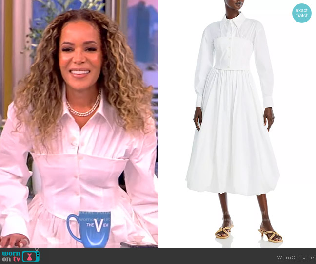 WornOnTV: Sunny’s white corset shirtdress on The View | Sunny Hostin ...