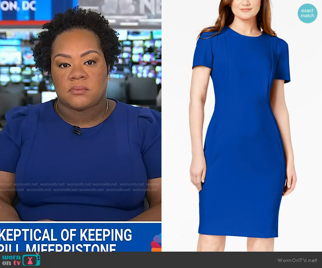 WornOnTV: Yamiche Alcindor’s blue dress on NBC News Daily | Clothes and ...