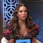 Carolina Bermudez’s floral puff sleeve dress on E! News