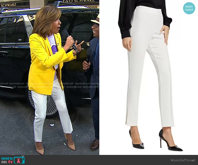 Cinq a Sept Brianne Pintuck Crepe Pants worn by Hoda Kotb on Today