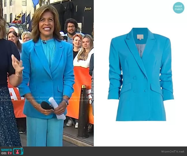 Cinq a Sept Kris Blazer in Atomic Blue worn by Hoda Kotb on Today