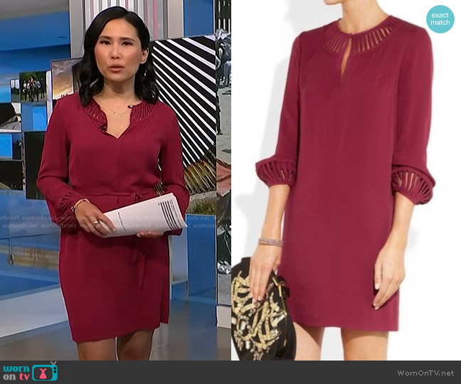 WornOnTV: Vicky’s red cutout mini dress on NBC News Daily | Vicky ...