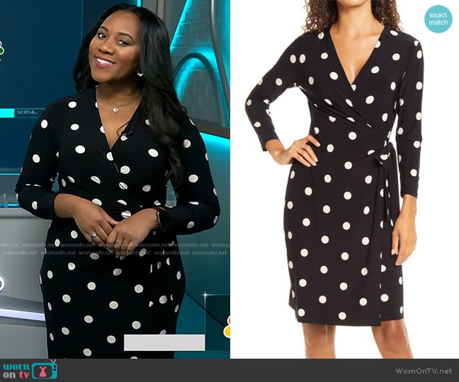 WornOnTV: Kay Angrum’s black polka dot dress on NBC News Daily | Kay ...