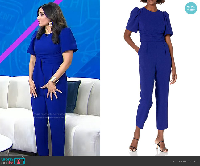 WornOnTV: Selena Rezvani’s blue tie waist jumpsuit on Today | Clothes ...