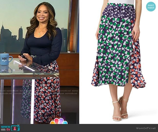 WornOnTV: Adelle’s floral print midi skirt on Today | Adelle Caballero ...