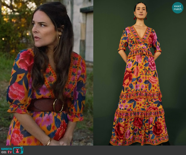 Valentina’s floral midi dress on True Lies