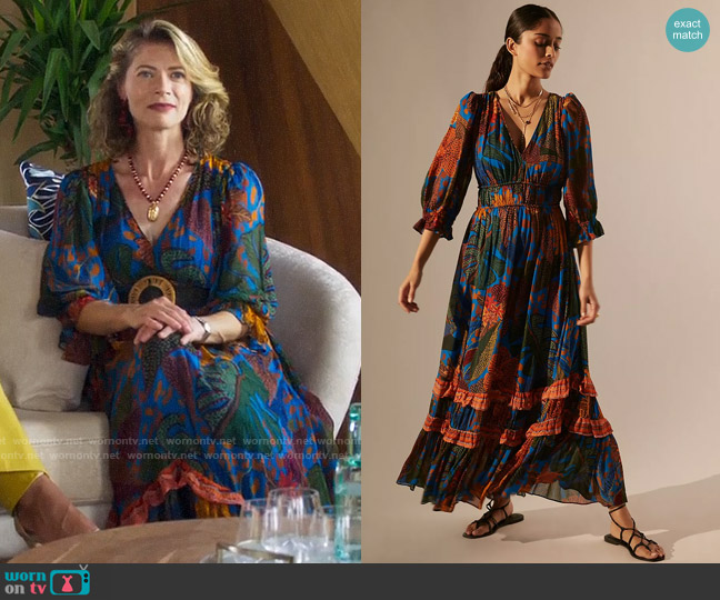 WornOnTV: Sue’s blue floral maxi dress on Fantasy Island | Clothes and ...