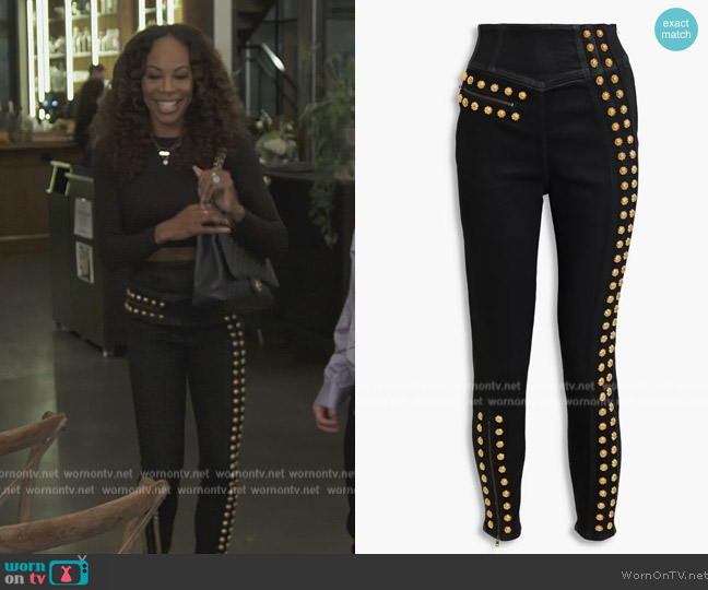 WornOnTV: Sanya’s black studded jeans on The Real Housewives of Atlanta ...