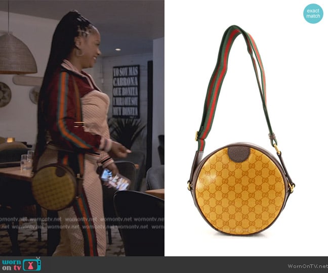 Gucci Ophidia x adidas Round Crossbody Bag GG Coated Canvas Small at  1stDibs