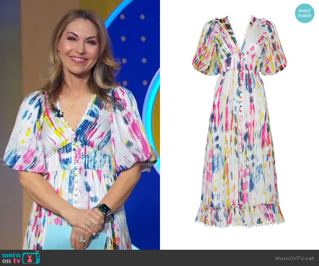 Hemant & Nandita  Jorah Long Dress worn by Lori Bergamotto on Good Morning America