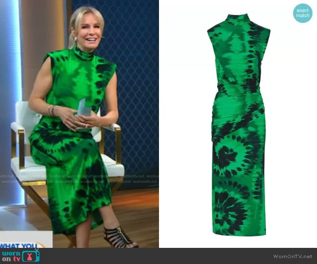 Johanna Ortiz Liviana Nirvana Tie Dye Knit Dress worn by Dr. Jennifer Ashton on Good Morning America