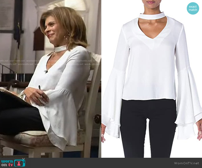 Kendall + Kylie Bell Sleeve Top worn by Hoda Kotb on Today