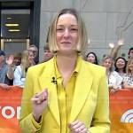 Laura Vitale’s yellow blouse and blazer on Today