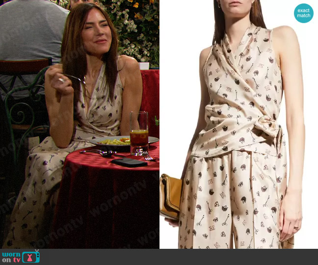 Max Mara Gin Top worn by Taylor Hayes (Krista Allen) on The Bold and the Beautiful