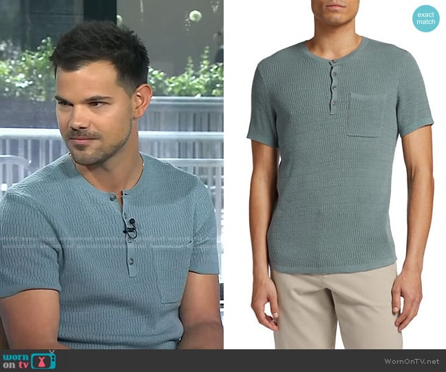 Paige Morro Wool & Silk Sweater worn by Taylor Lautner on Today