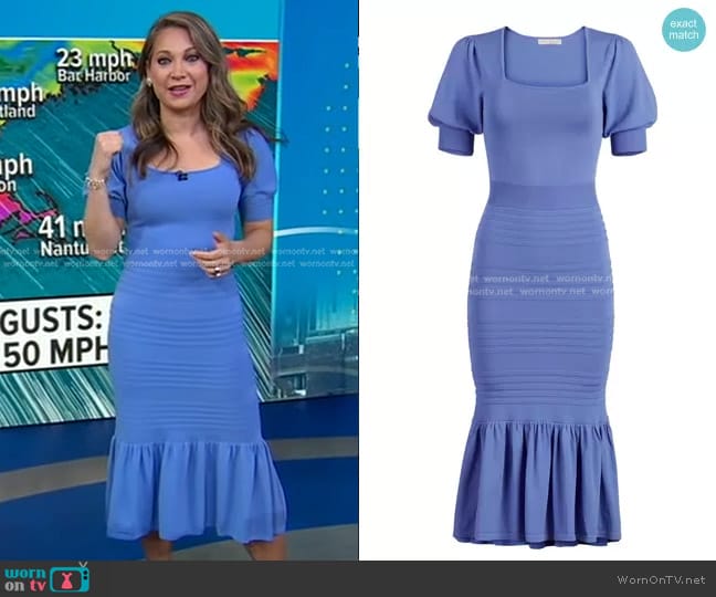 New York & Company La Donna Dress - Eva Mendes Collection worn by Ginger Zee on Good Morning America