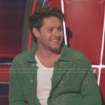 Niall Horan’s green crochet shirt on The Voice