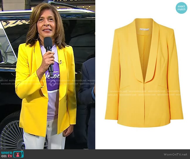 Alice + Olivia Skye Blazer worn by Hoda Kotb on Today