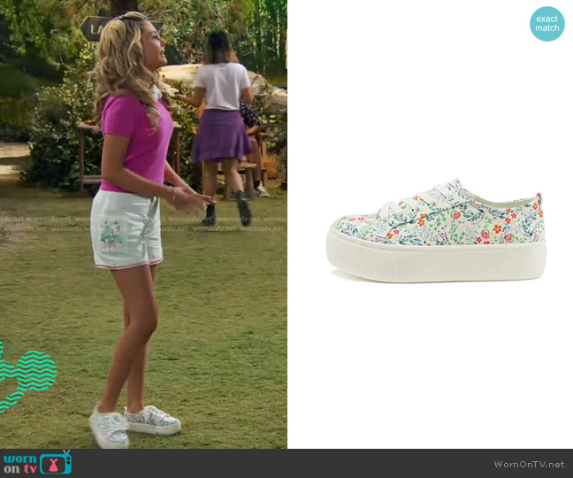 Soda Petal  Double Deck Bottom Sole Sneakers worn by Destiny Baker (Mallory James Mahoney) on Bunkd